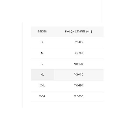 W457 Sakro-İliak Korse Kalça Çevresi 80-90 Cm