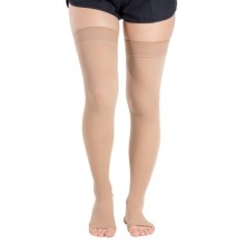 Ccl2 Diz Üstü Burnu Açık Varis Çorabı (Bej) NUMARA 1