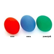 Fizik Tedavi El Egzersiz Topu Yeşil: Hafif Sert