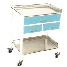 Alt Üst Paslanmaz 3 Çekmeceli Cihaz Masası