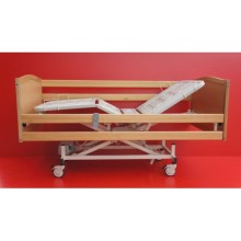 4 Motorlu Ahşap Hasta Yatağı Elektrikli