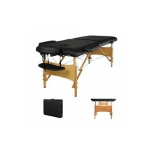 Çanta Tipi Masaj Masası Ahşap Siyah