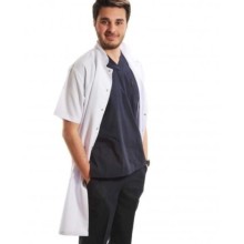 Erkek Dr.Hakim Yaka Vizit Önlüğü Alpaka Kumaş