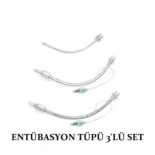 Entübasyon Tüpü 3'Lü Set Endotrakeal Tüp Balonlu