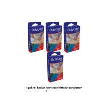 4 Paket Mavi Yara Bandı Su Geçirmez Dedektör Duyarlı