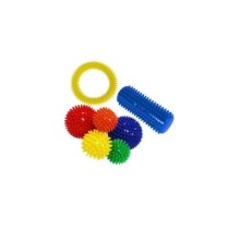 Dikenli Top El Egzersiz Topu-masaj Topu Ayak Rulosu Çember 7 Li Set