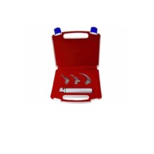 Laringoskop 3 Blade Macintosh Eğri Blade 3 Bıçaklı Laringaskop Set