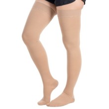 Ccl2 Diz Üstü Burnu Kapalı Varis Çorabı (Bej) NO:4