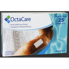 OctaCare Şeffaf Yara Örtüsü 9 cm x 15 cm 25 Adet