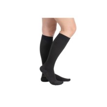 Ccl2 Diz Altı Burnu Kapalı Varis Çorabı (Siyah)