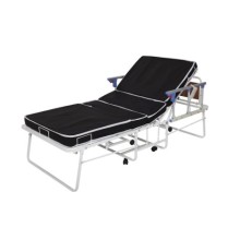 AZKA DF01 Dual Motorlu Alümi̇nyum Korkuluklu Katlanabi̇li̇r Hasta Karyolası