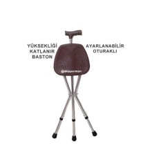 Wipperman W 530 Ayarlanabilir Oturma Aparatlı Baston